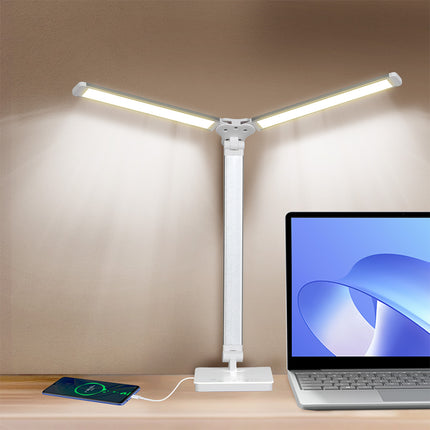 Emitto Double Head Desk Lamp LED Light Eye Caring USB-1973193534244786183