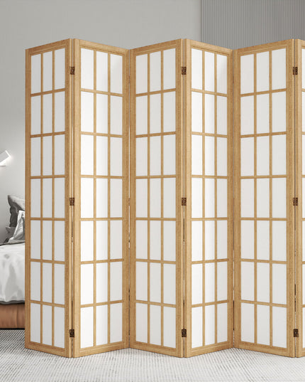 Levede 6 Panel Room Divider 170cm Freestanding Screen-1973193605787029511