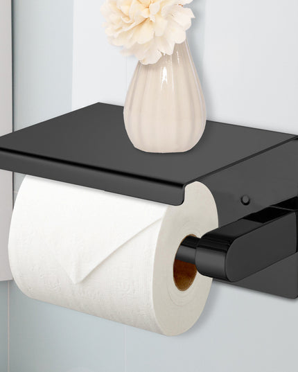 Toilet Paper Holder Roll Bath Tissue Black-1973193872687370246