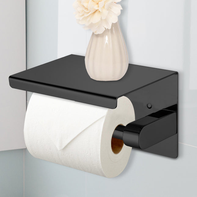 Toilet Paper Holder Roll Bath Tissue Black-1973193872687370246