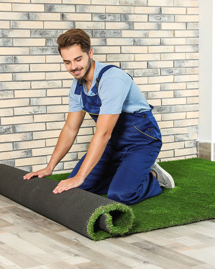 Marlow 40MM Fake Artificial Grass Synthetic Natural 1x20m-1975420403329404935