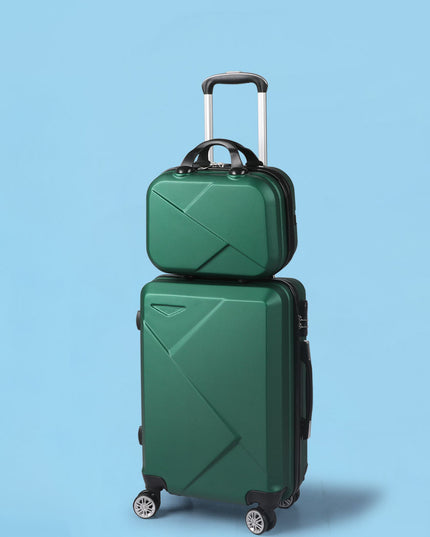 Slimbridge 2pcs 20"Travel Luggage Set Green-1973193936348516359