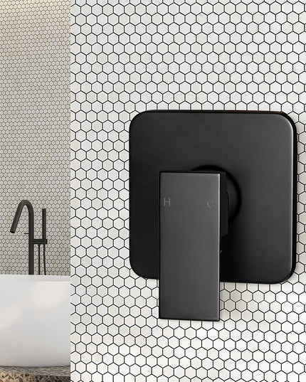 Dutxa Bathroom Shower Mixer Tap Brass Black-1973193895995117575