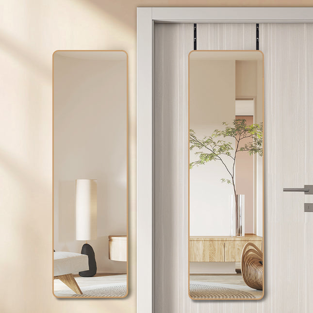 Yezi 120cm Wall Mounted Full Length Mirror Door Hanging-1973193505610272775