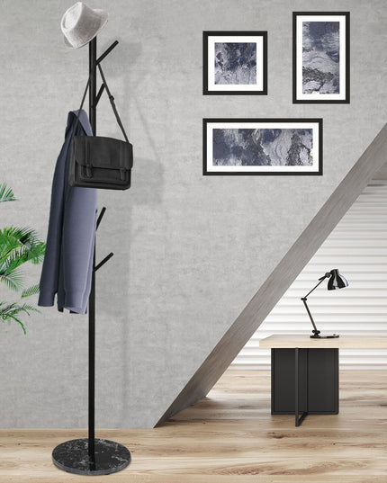 Levede Coat Rack Hat Clothes Stand Hanger Black-1973193815909076998