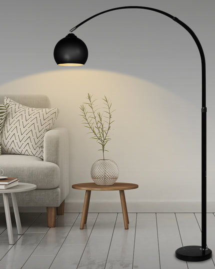 EMITTO Modern LED Floor Lamp Stand Reading Black-1973193948558135303