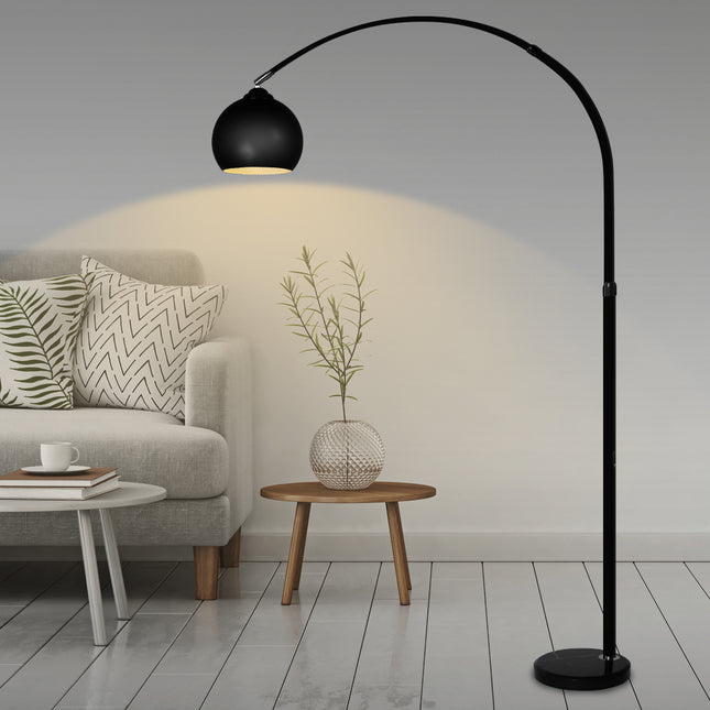 EMITTO Modern LED Floor Lamp Stand Reading Black-1973193948558135303