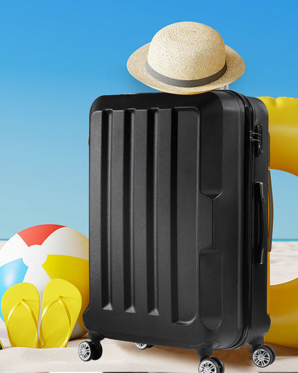 Slimbridge 20" Travel Luggage Lightweight Black 20 inch-1975420477996404743