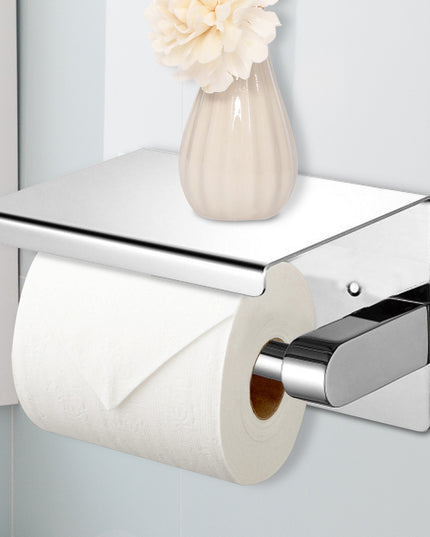 Toilet Paper Holder Roll Bath Tissue Silver-1973193872502820870