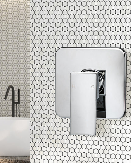 Dutxa Brass Shower Mixer Tap Cold Hot Charcoal-1975420468664078343