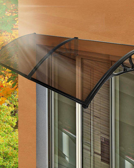 Mountview Window Door Awning Outdoor 1M X 2.4M Brown 1x2.4M-1973193988160753671