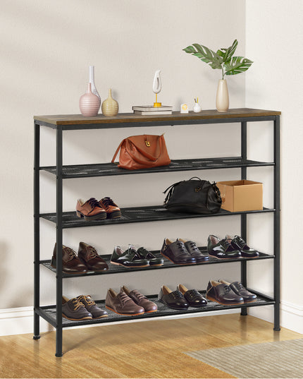 Levede 5-Tier Shoe Rack Storage Cabinet 100cm Wide-1975420510837805063