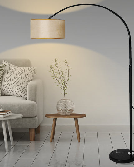EMITTO Modern LED Floor Lamp Reading Grey-1973193953419333639