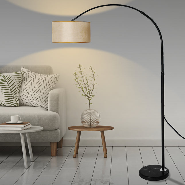 EMITTO Modern LED Floor Lamp Reading Grey-1973193953419333639