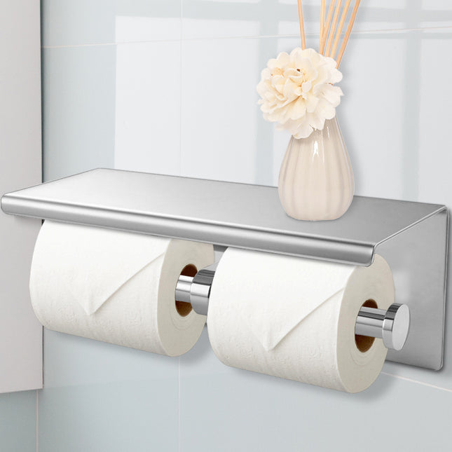 Toilet Paper Holder Double Roll Stainless-1975420465677733894