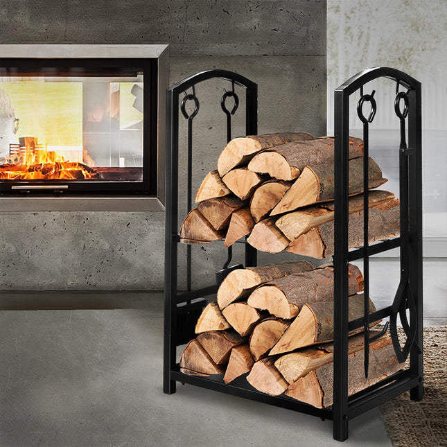 Traderight Firewood Rack 4 Fireplace-1973193883991019527