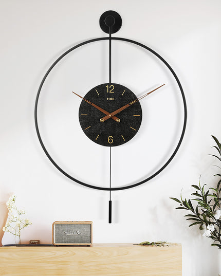 Yezi Wall Clock 50cm Large Round Modern Home Decoration-1975420334714785799