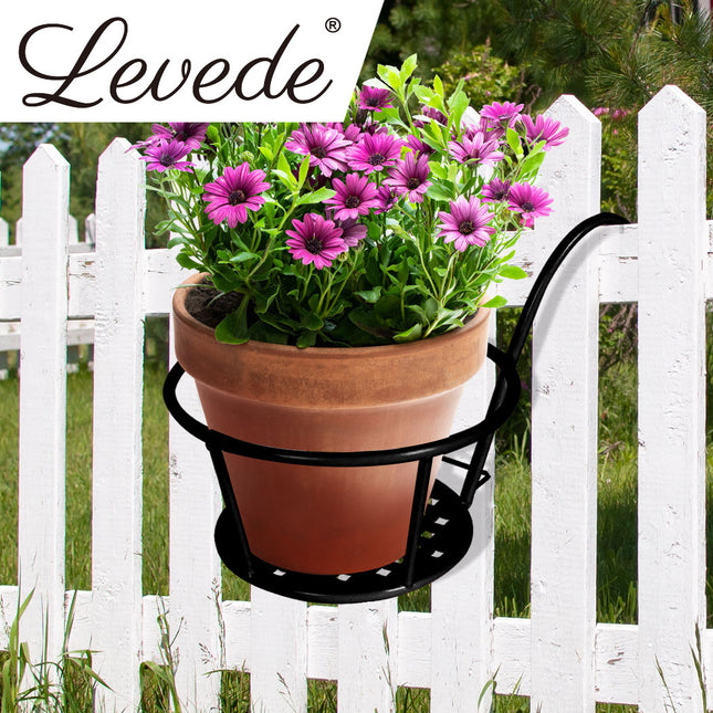 Levede 1x Flower Holder Plant Stand Black-1975420370047602695