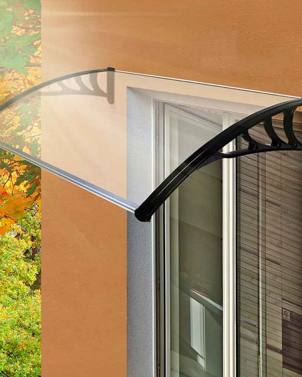 Mountview Window Door Awning Outdoor 1M X 1.5M Transparent 1x1.5M-1973193987405778951