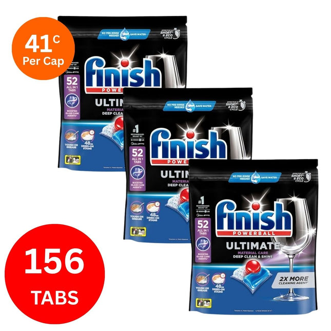 Finish Ultimate x 156 Dishwasher Tablets-1973193597251620867