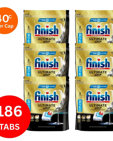 Finish Ultimate Plus x 186 Baking Soda Dishwasher Tablets-1973193596244987907