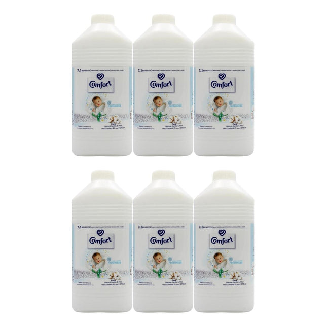 Comfort 2L Fabric Conditioner Pure Natural Gentle & Mild x6-1984023720590708737