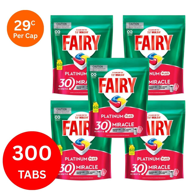 Fairy Platinum Plus x 300 Lemon Dishwasher Tablets-1973193595544539139