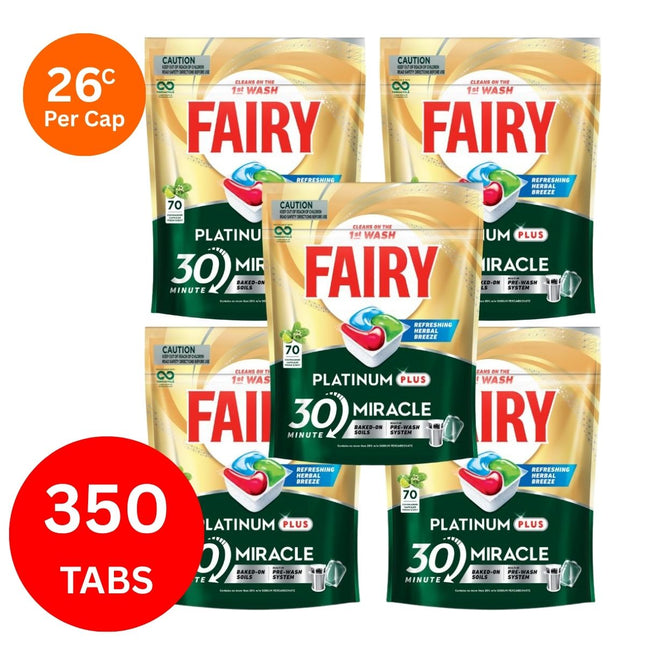 Fairy Platinum Plus x 350 Herbal Breeze Dishwasher Tablets-1984023725393186816