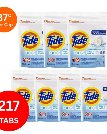 Tide Gentle Cold Water x 217 Laundry Pods-1984023738508775427