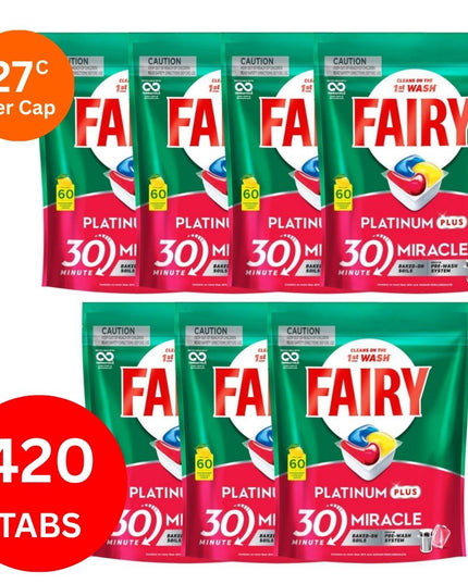 Fairy Platinum Plus x 420 Lemon Dishwasher Tablets-1984023724399136771