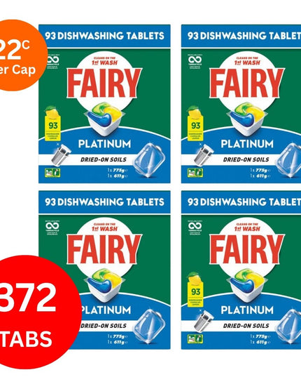 Fairy Platinum x 372 Lemon Dishwasher Tablets-1984023723824517120