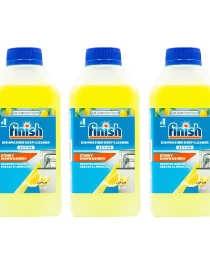 Finish 250ml Dishwasher Cleaner Lemon x3-1973193596752498690