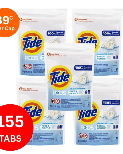 Tide Gentle Cold Water x 155 Laundry Pods-1984023738190008323