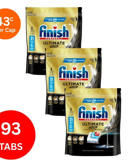 Finish Ultimate Plus x 93 Baking Soda Dishwasher Tablets-1973193595729088512