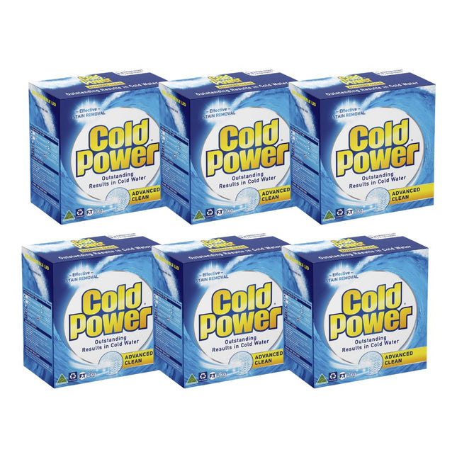 Cold Power 2kg Laundry Powder Advanced Clean Stain Remover x6-1984023720389382144