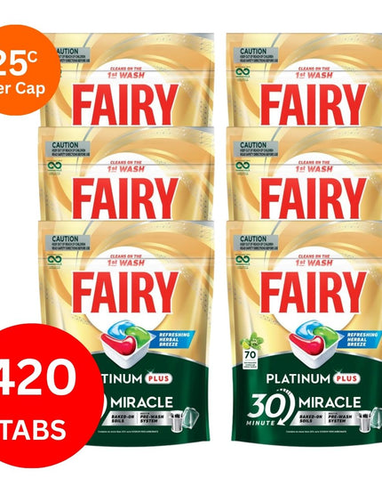 Fairy Platinum Plus x 420 Herbal Breeze Dishwasher Tablets-1984023725586124803