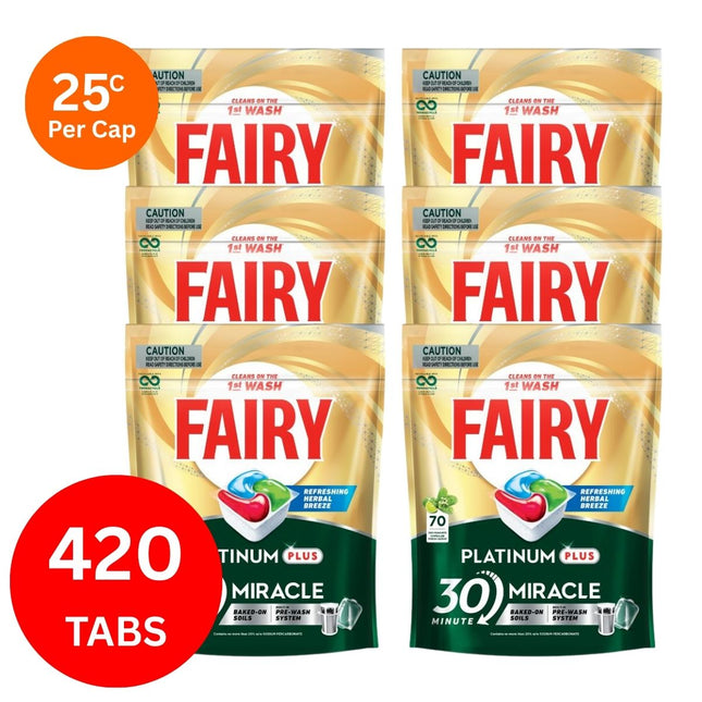 Fairy Platinum Plus x 420 Herbal Breeze Dishwasher Tablets-1984023725586124803