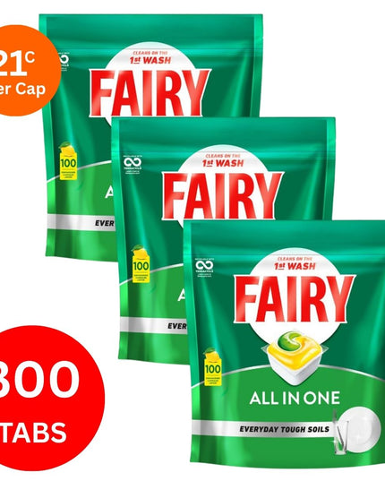 Fairy All In One x 300 Lemon Dishwasher Tablets-1984023726169133059