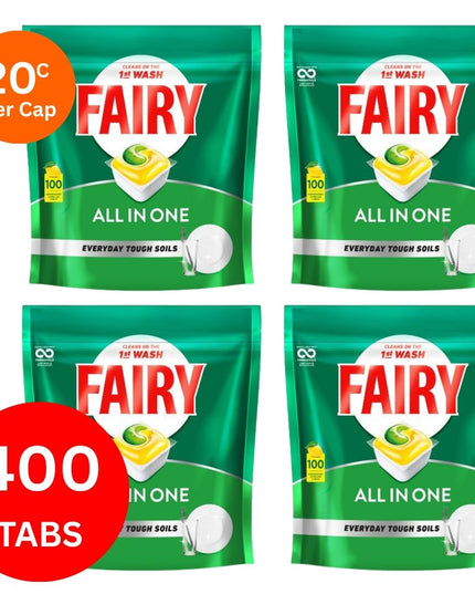 Fairy All In One x 400 Lemon Dishwasher Tablets-1984023726366265344