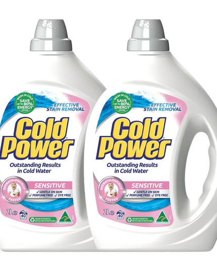Cold Power 2L Laundry Liquid Effective Stain Remover Sensitive x2-1973193594332385282