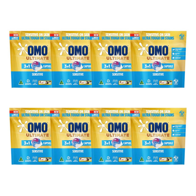 Omo Ultimate 3in1 Sensitive 224 Laundry Capsules-1973194178611515392