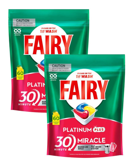 Fairy Platinum Plus x 120 Lemon Dishwasher Tablets-1973193595024445442