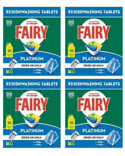 Fairy Platinum x 372 Lemon Dishwasher Tablets-1984023723824517122