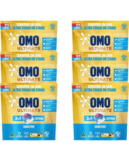 Omo Ultimate 3in1 Sensitive 168 Laundry Capsules-1973194178275971072