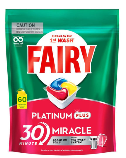 Fairy Platinum Plus x 60 Lemon Dishwasher Tablets-1973193594848284674
