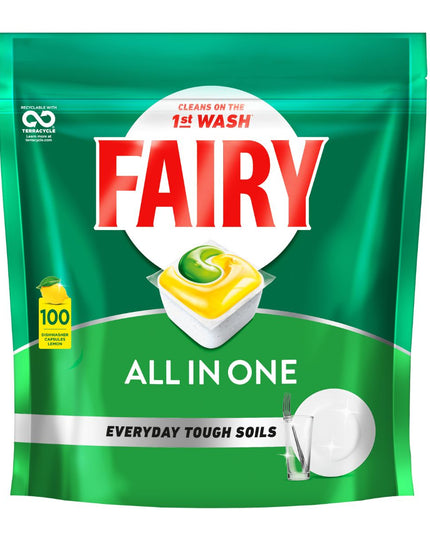 Fairy All In One x 100 Lemon Dishwasher Tablets-1984023725774868482