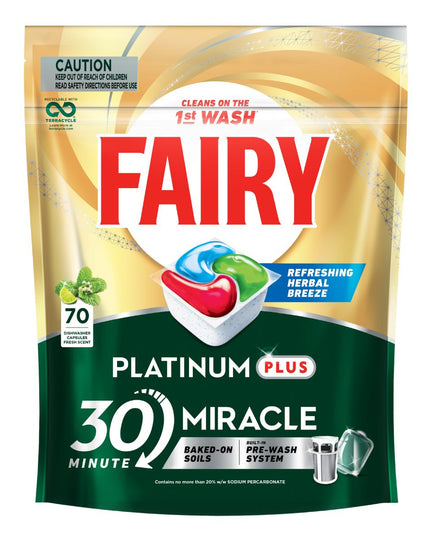 Fairy Platinum Plus x 70 Herbal Breeze Dishwasher Tablets-1984023724592074754