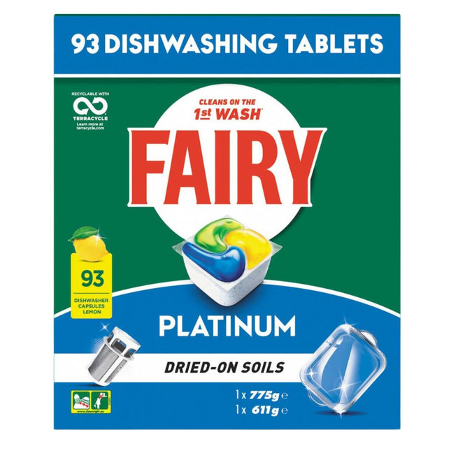 Fairy Platinum x 93 Lemon Dishwasher Tablets-1984023723157622786