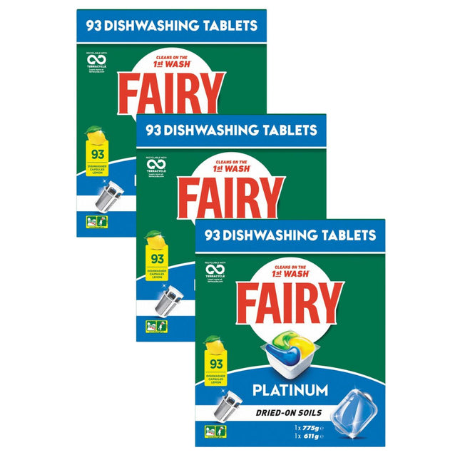 Fairy Platinum x 279 Lemon Dishwasher Tablets-1984023723526721538