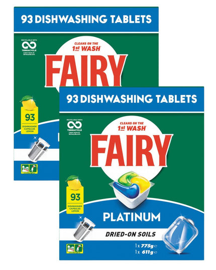 Fairy Platinum x 186 Lemon Dishwasher Tablets-1984023723342172162